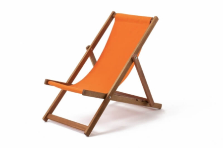 hire orange deck chair