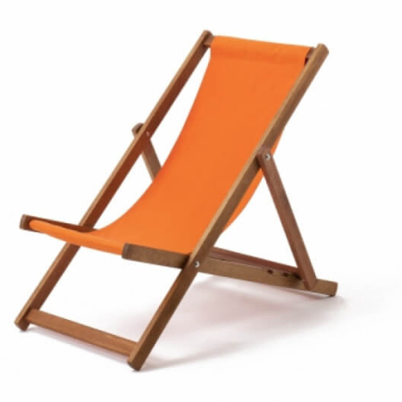 hire orange deck chair