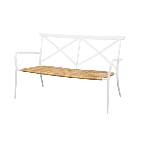 hire outdoor bench white