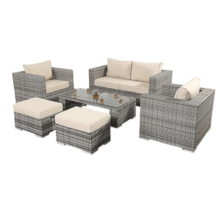 hire rattan garden set