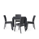 hire rattan table and 4 chairs set