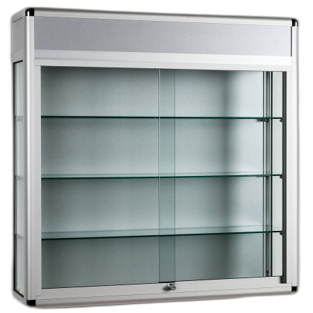 wall mount glass display case - ub021