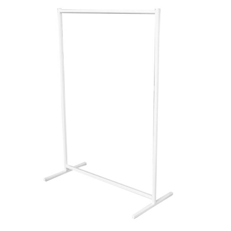 white garment rail 1.45m hire