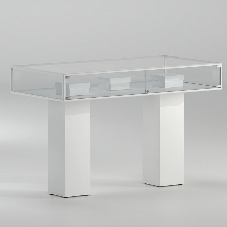1160mm wide table display case - 4/PLP