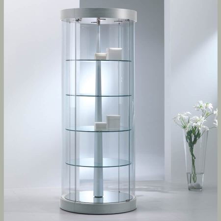 710mm wide rotating glass display case 209/RG