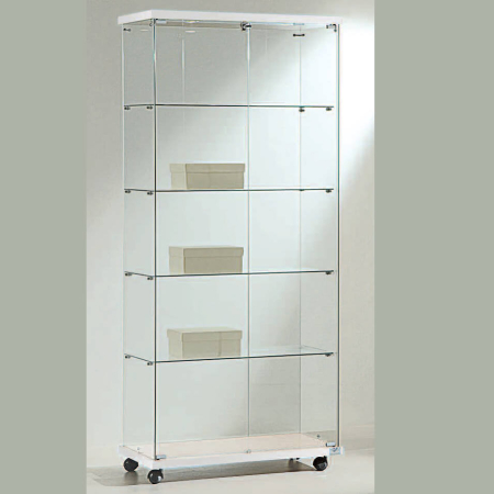 800mm wide freestanding glass display cabinet 8/18LE