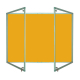 lockable camira lucia notice board - double door