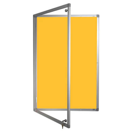 lockable camira lucia notice board - single door