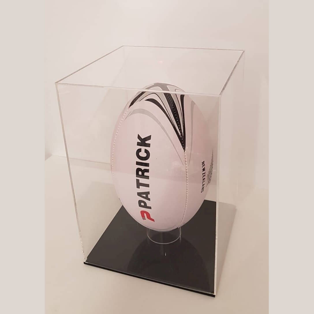 Rugby Ball Display Case 250 x 355 x 250mm Access Displays