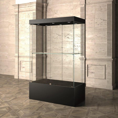 1200mm wide freestanding museum glass display - MU/120