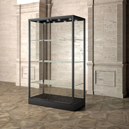 1200mm wide freestanding museum display case - MU/120FC