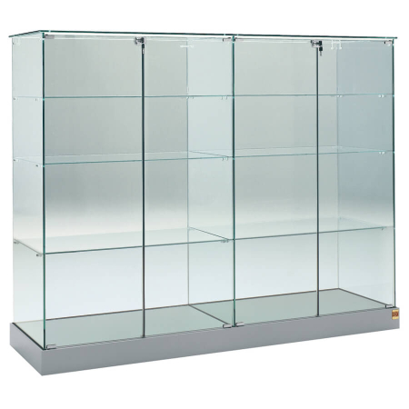 1420mm wide freestanding glass display case - 160/C2C