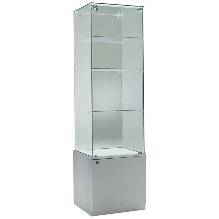530mm wide freestanding glass display case - 170/DS