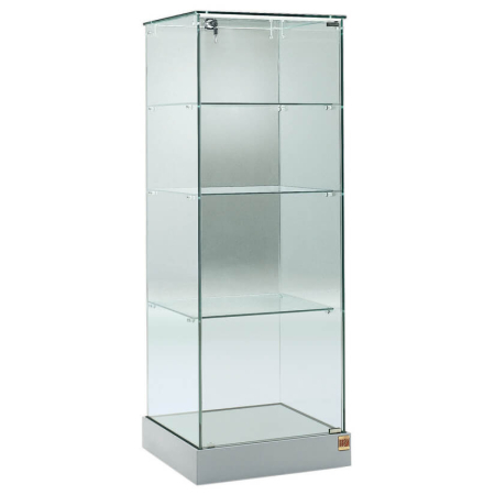 530mm wide freestanding glass display case - 180/E1S