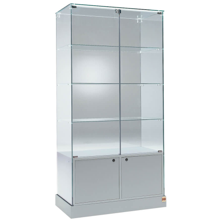730mm wide freestanding glass display case - 120/CS