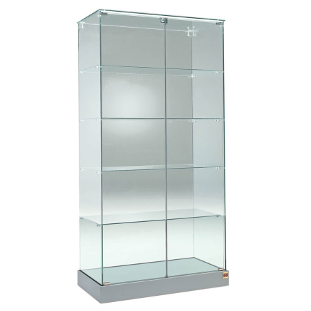 730mm wide freestanding glass display case - 130/CC