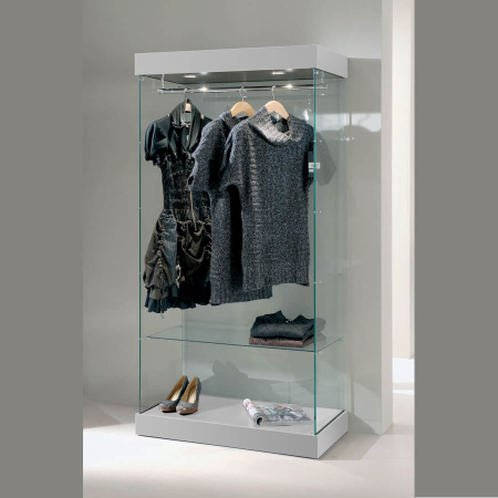 730mm wide freestanding glass display case - 131/CA