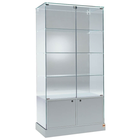 930mm wide freestanding glass display case - 120/BS