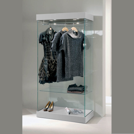 930mm wide freestanding glass display case - 131/SA
