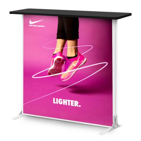 1000mm (w) x 1000mm (h) x 120mm (d) LED Lightbox Counter - Glowpix