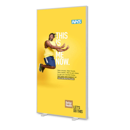 1000mm (w) x 2250mm (h) x 120mm (d) LED Lightbox - Glowpix
