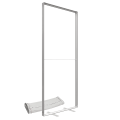 850mm (w) x 2000mm (h) x 60mm (d) LED Lightbox - Boss Light hardware 6