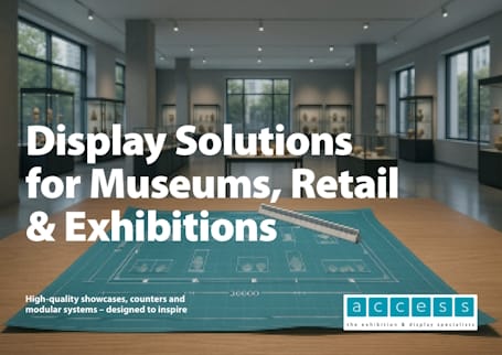 glass display showcases brochure